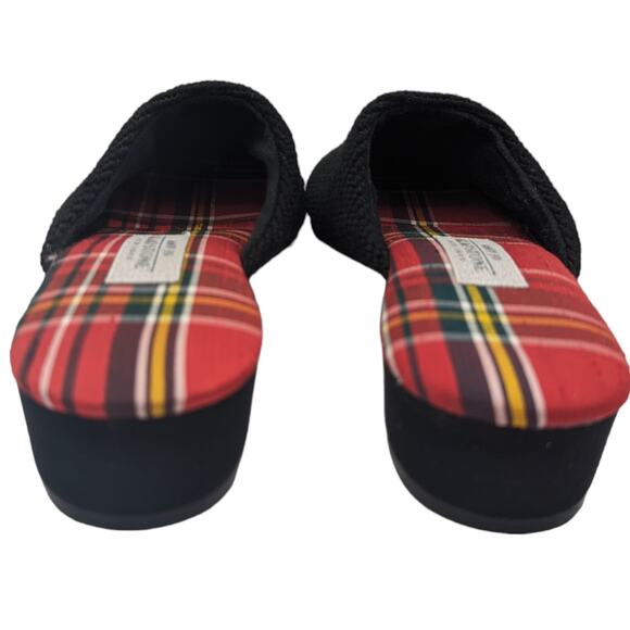 Vintage Amy Jo Gladstone NY Woven Wool Needle Point Yellow Lab Mules Large NWOB - Picture 4 of 10